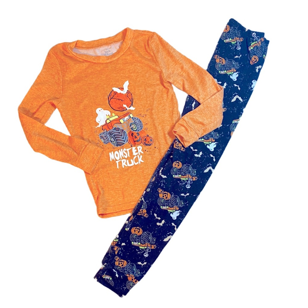 Monster Truck Trick or Treat Sleep Halloween Pajamas Size Boy 7